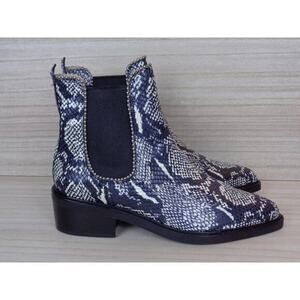 Coach Bowery Bead Snakeskin Natural G4368 Chelse Ankle Boot Womens Size 7B‎